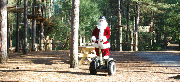 Santa on a Segway, Christmas trees and delights for all the family at Moors Valley (Nov 2013)